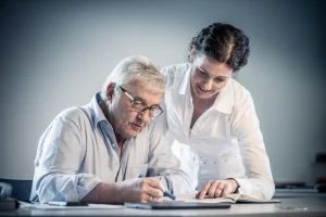 gemba Team arbeitet an Change Management am Shopfloor