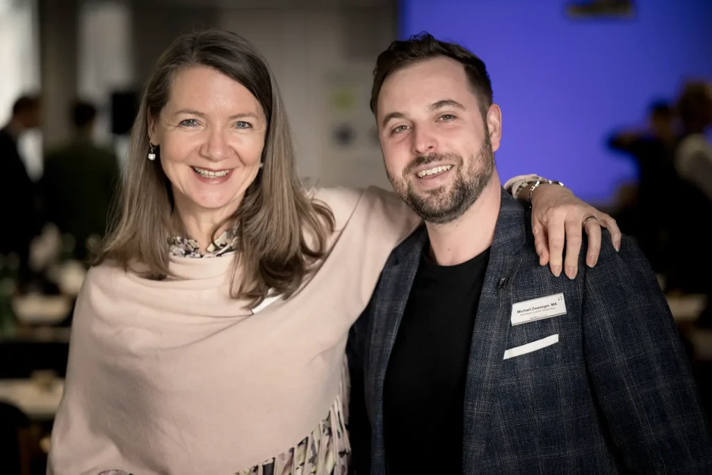 Christa Groß und Michael Zwanzger von gemba Teilnehmer Austauschevent für Führungskräfte - Tag der ZukunftsmacherInnen gemba